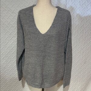 Forever 21 Charcoal V-Neck Sweater for Women